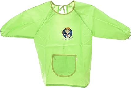 Kids' Apron Size Large 6 -12 Years for Drawing, Crafts & Art Activities - Adjustable, Waterproof Art Smock for Mess-Free Creativity