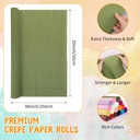 Crepe Paper Roll 20 Inch X 8 Feet (50 X 250 cm) for Handcrafts & Birthday Party Decoration 18 Colors