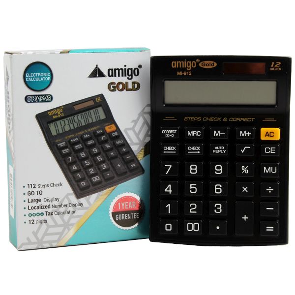 Amigo Office Calculator 12 Digits - Model GT-912 VS