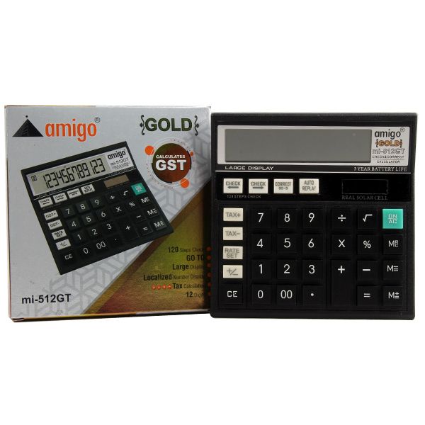 Amigo Office Calculator 12 Digits - Model MI-512 GT