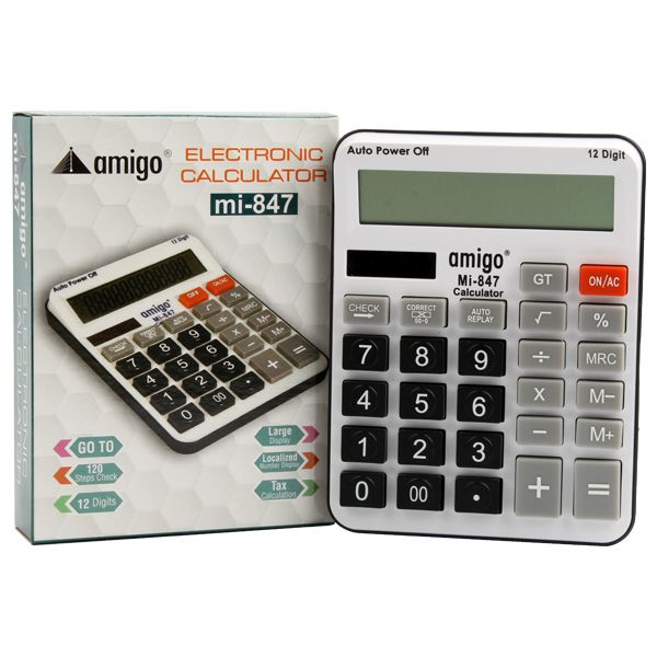 Amigo Office Calculator 12 Digits - Model MI-847