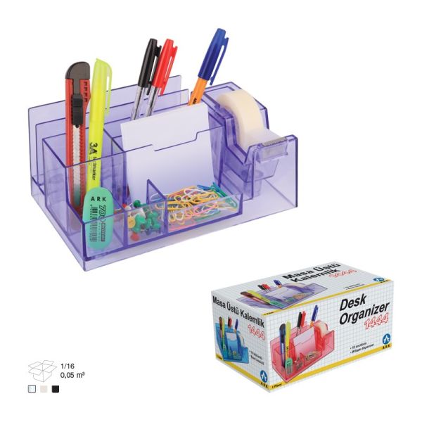 Ark Desk Organiser Set - Multi Purpose Organizer + Adhesive Tape Dispenser