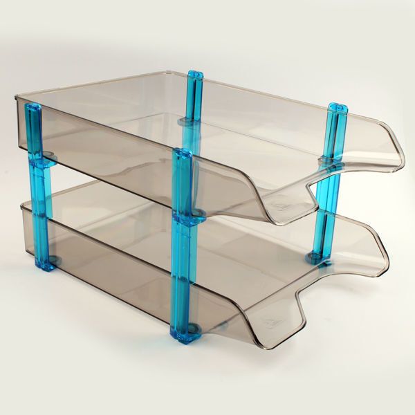 Ark Document Tray - A4 Size, Transparent, 2 Tier