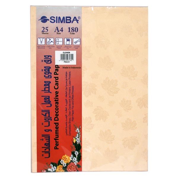 Simba Fancy Scented A4 Paper 180gsm Pack of 25