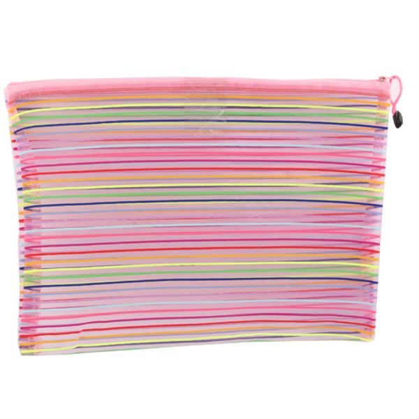 Simba Smash Striped A3 School Zip Folder