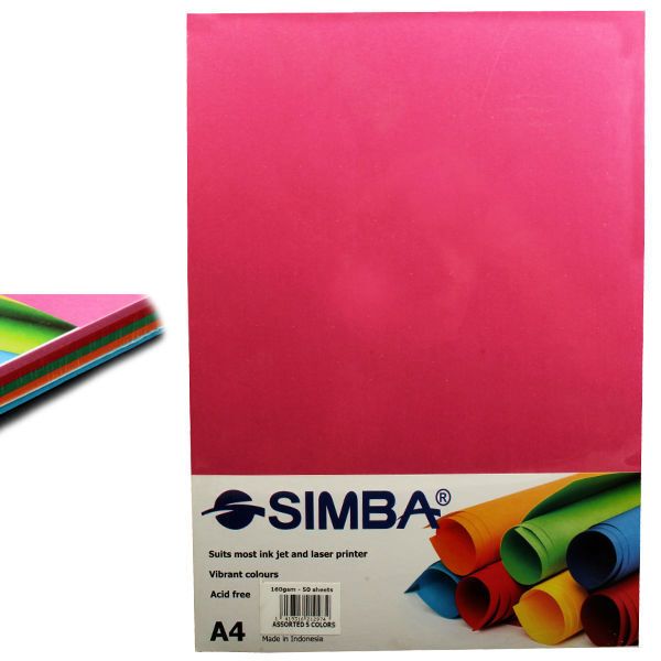 Simba Solid Color A4 Paper 160gsm