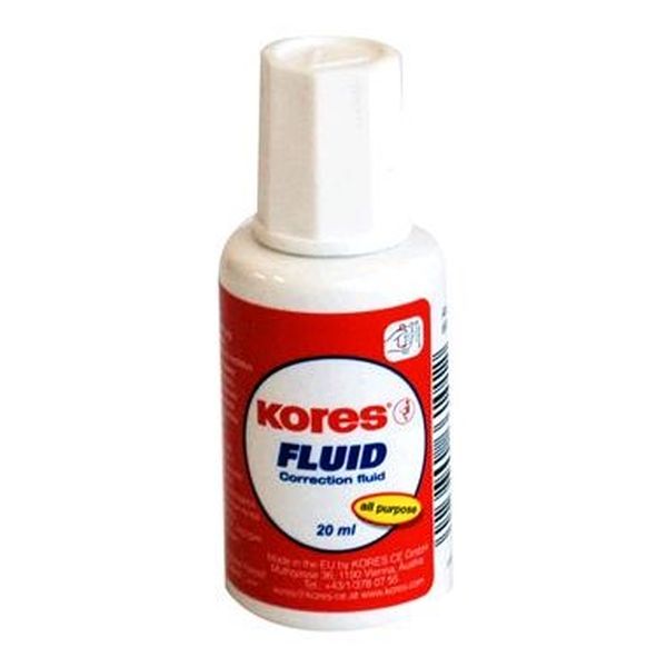 Kores Correction Fluid 20 ml - Quick Drying Model 66101