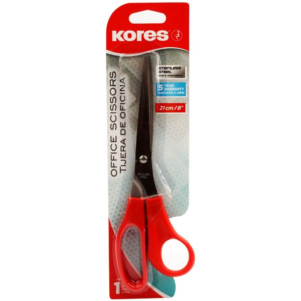 Kores Office Scissors 210 mm,8" Assorted Colors Model 35221
