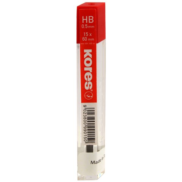 Kores Plastic Lead Dispenser with 15 Leads - HB 0.5 mm Model 99015