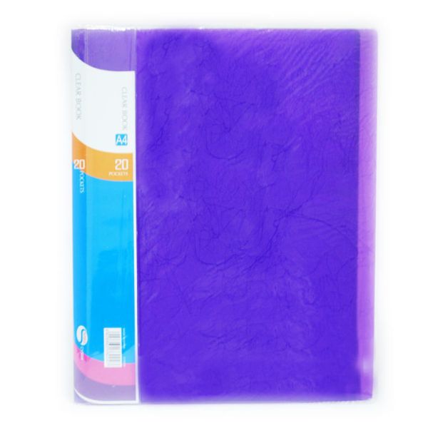 Simba Display Book - Neon Blue, 20 Pockets, A4