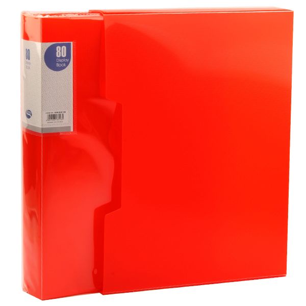 Simba A4 Display Book with 80 Pockets - Red