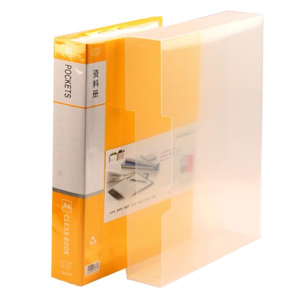 Simba 80 Pocket Display Book with External Pocket - Orange