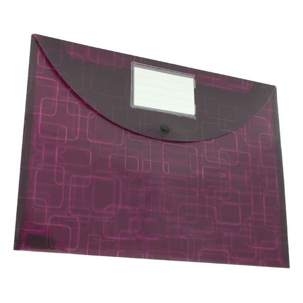 Simba Foolscap Envelope File with Card Holder - Portrait