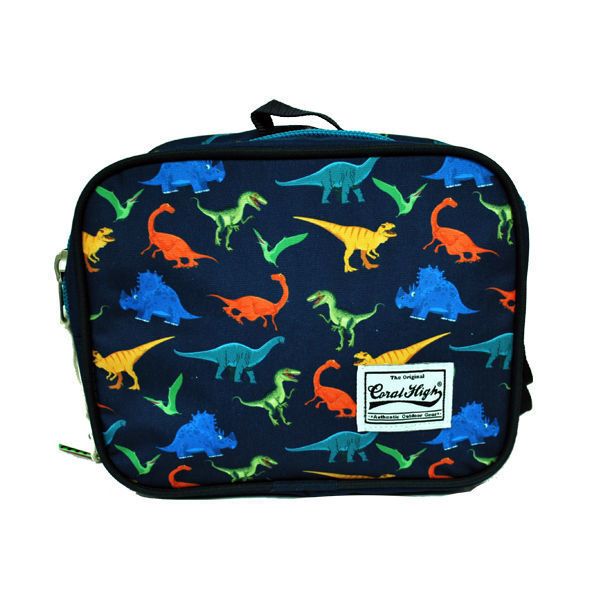 Coral High Lunch Bag - Dinos (Dark Blue)