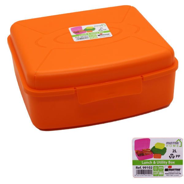 Mintra 2 Liter Plastic Lunch Box