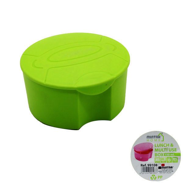 Mintra Round Plastic Lunch Box - 150 ml