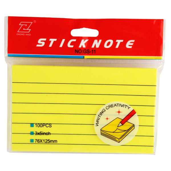 Simba Sticky Notes - Lined, Yellow