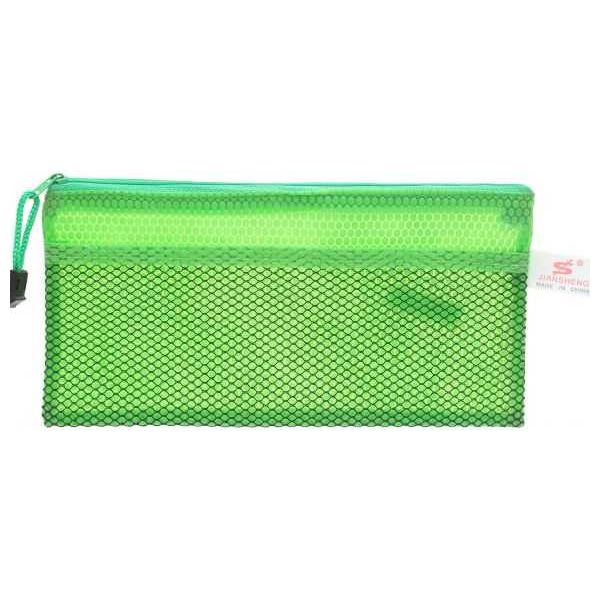 Apple Green Fabric Zipper File