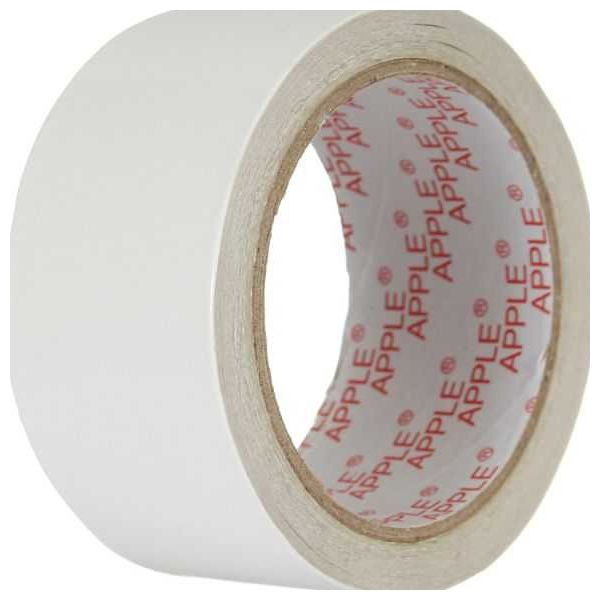 Apple Double Face Tape - 1 Inch, White, Strong Hold