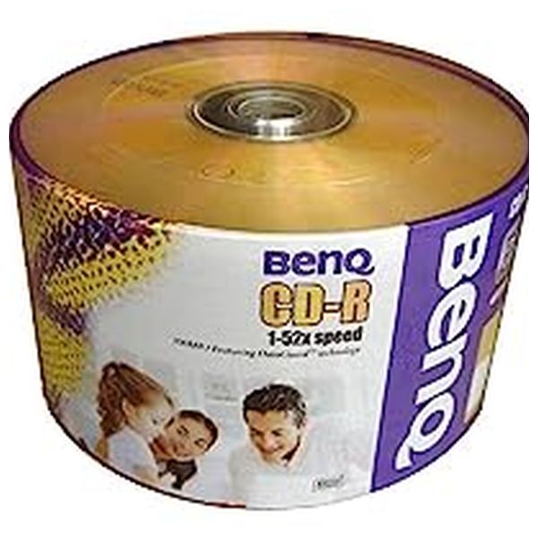 Benq Blank CD, 700 MB, 1-52X, No Cover