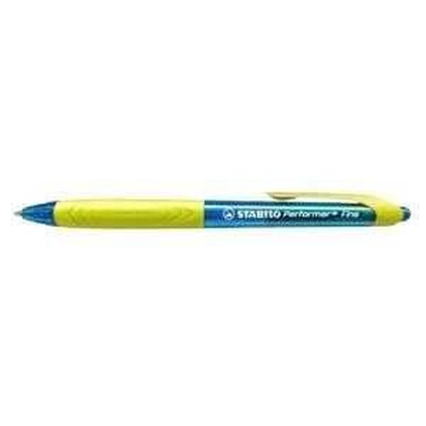 STABILO Performer+ Ballpoint Pen, Medium Point, Blue