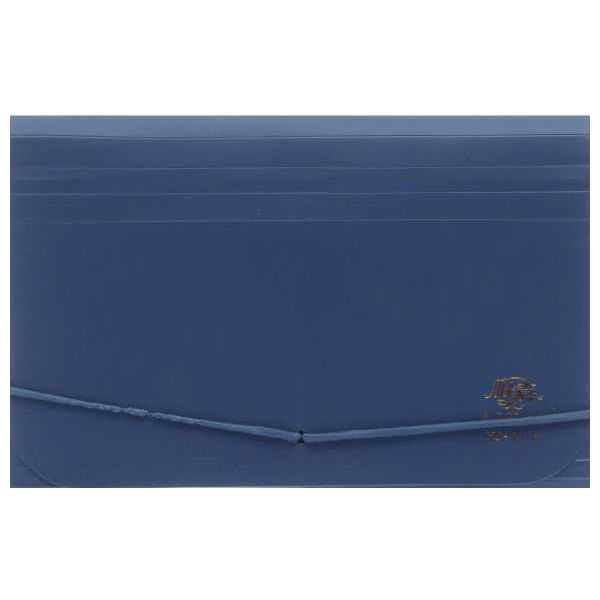 El Maayergy Small Cheque Case with 12 Pockets - Dark Blue