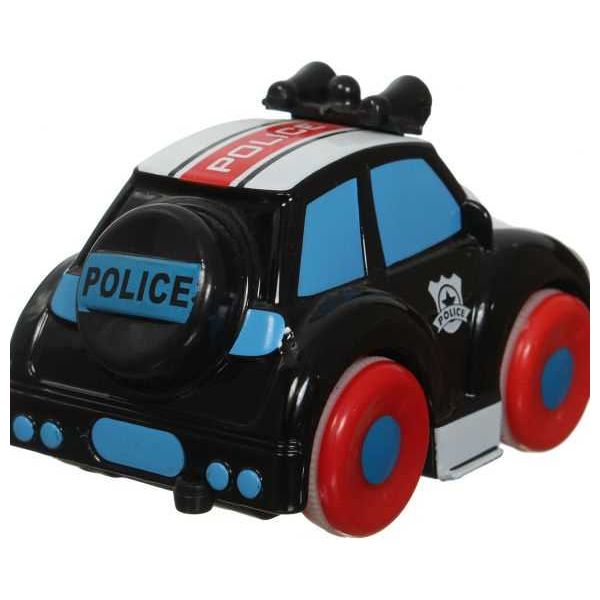 Metal Police Car Model S-948 - Black