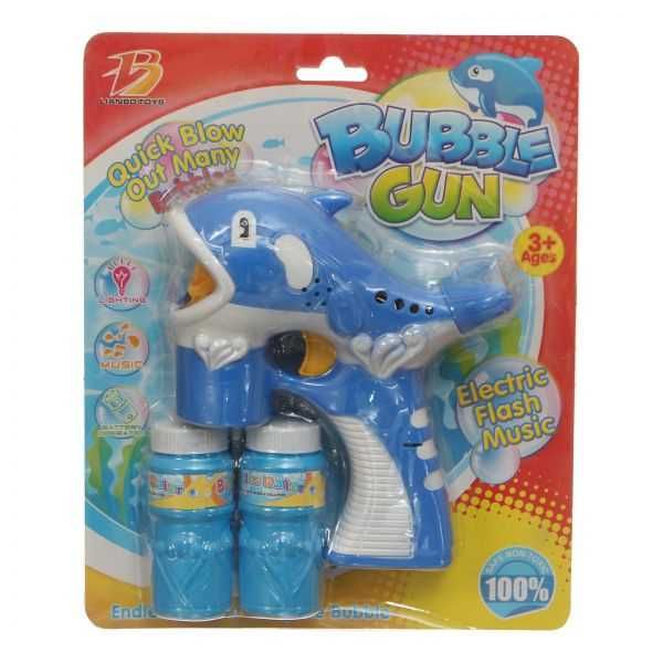 Lianbo Toys S-1019 Whale Bubble Gun - Blue