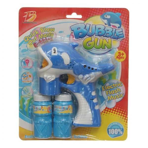 Lianbo Toys S-1019 Whale Bubble Gun - Blue