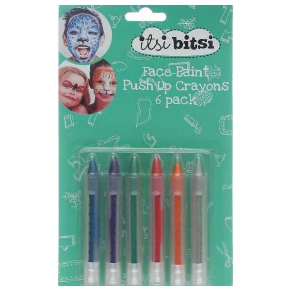 Itsi Bitsi 25 ml Non-Toxic Face Paint Screw Sticks - Set of 6