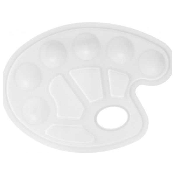 Oval Palette - White