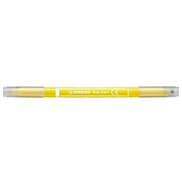 STABILO Trio 2 In 1 Fineliner Pen - Yellow