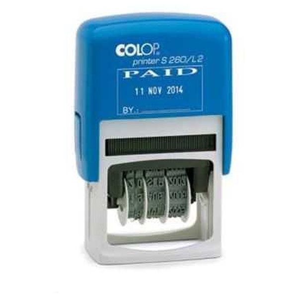 Colop Paid & Date Stamp - 24X45 mm