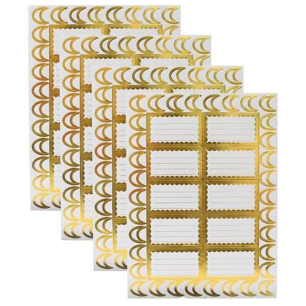 Apple BSD-540 Label Stickers, 4 Sheets - Gold