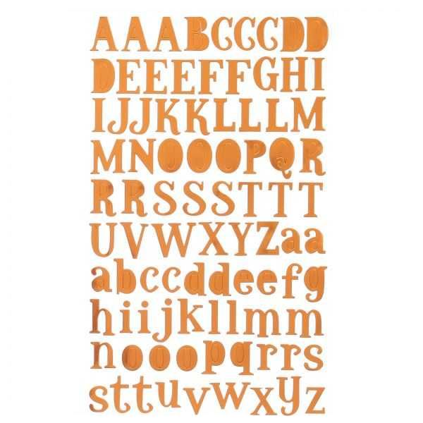 Apple E-70 Shining Letters Stickers - Bronze