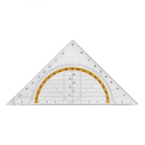 Apple XG045 Protractor Triangle, 7 cm, Transparent