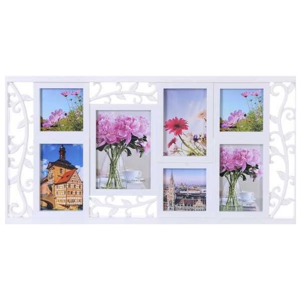 White Photo Frame for 7 Pictures - Modern