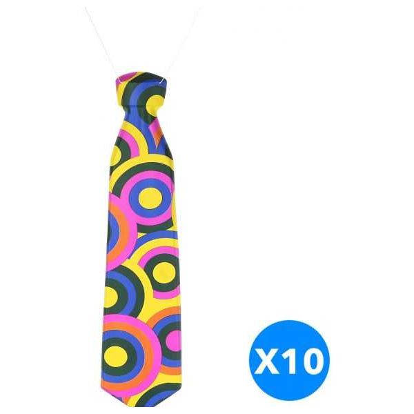 Assorted Party Neckties - Pack of 10