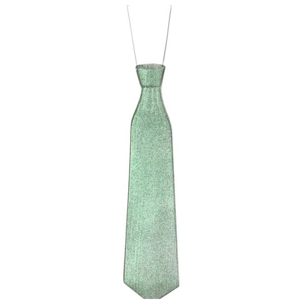 Green Glitter Party Necktie - Fun and Festive