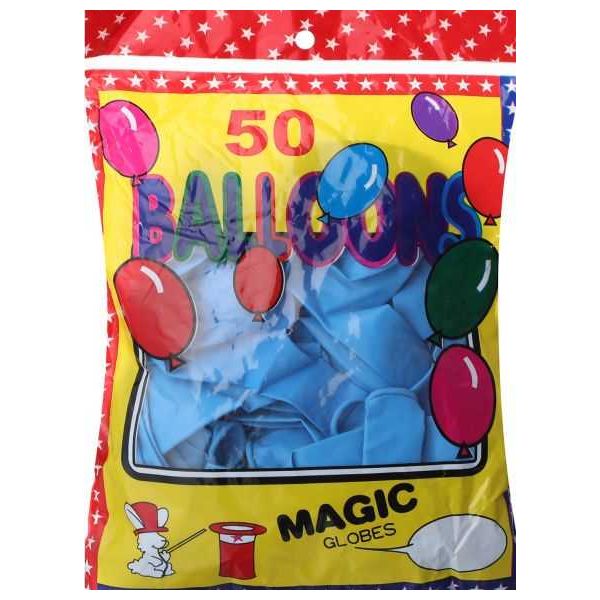 El Maayergy Blue Party Balloons, Pack of 50