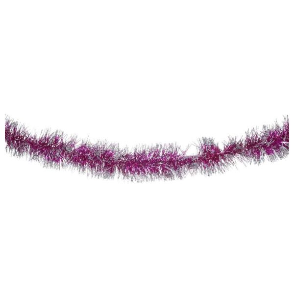 Purple and White Glittery Garland, Unisex