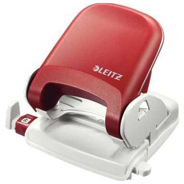 Leitz Nexxt 25-Sheet Hole Punch - Red