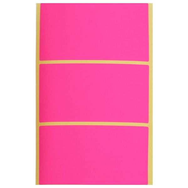 Apple Rectangle Stickers, 6 Sheets, 100x53 mm, Many Colors Available
