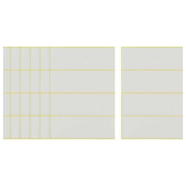 Apple White Rectangle Stickers - 7 Sheets, 110 x 38 mm