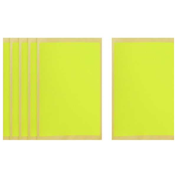 Apple Lime Rectangle Stickers - 6 Sheets, 150 x 100 mm