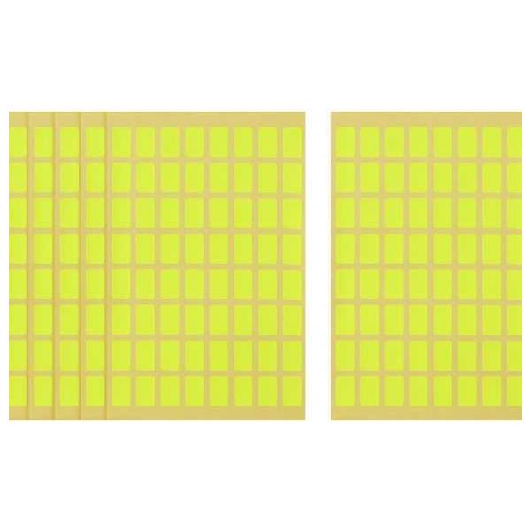 Apple Lime Rectangle Stickers - 6 Sheets, 16 x 10 mm