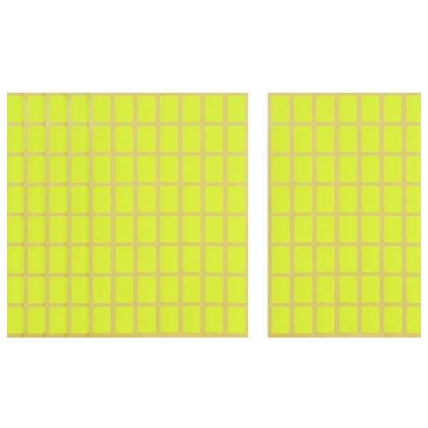 Apple Rectangle Stickers, 18 x 12 mm, Assorted Colors