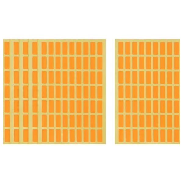 Apple Rectangle Stickers, 20 x 8 mm, Assorted Colors