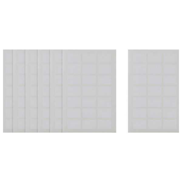 Apple White Rectangle Stickers - 7 Sheets, 27 x 19 mm