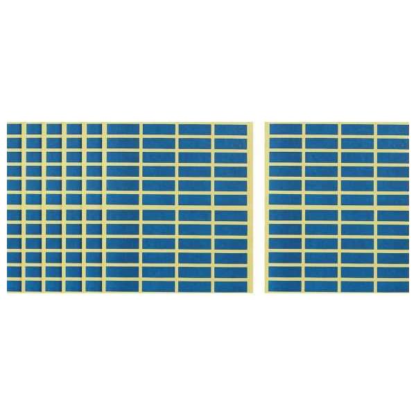 Apple Rectangle Stickers, 30 x 10 mm, Multiple Colors